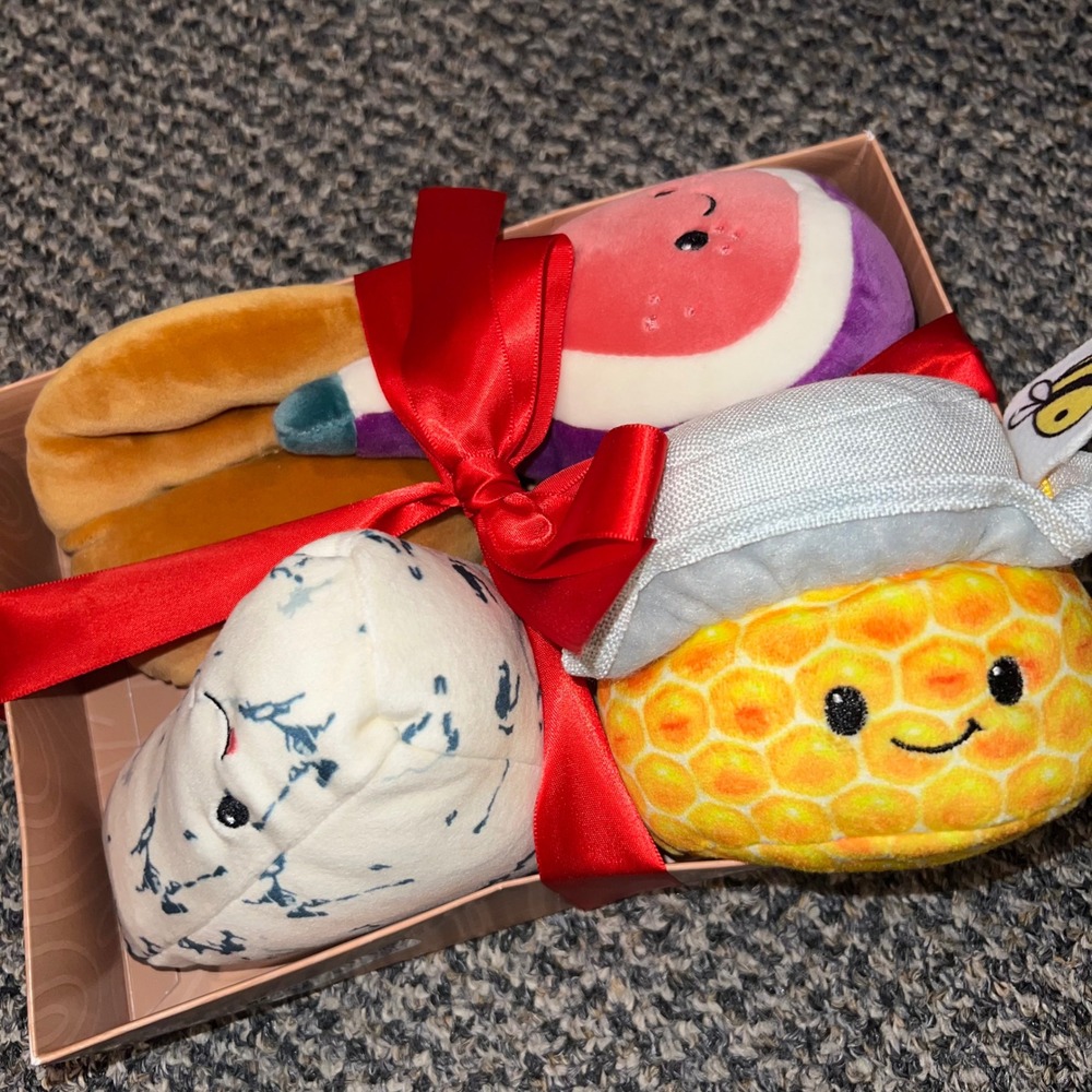 Gigglescape Plush Toy Set Kids Small Multicolor New‎ 4pc Charcuterie 12m+